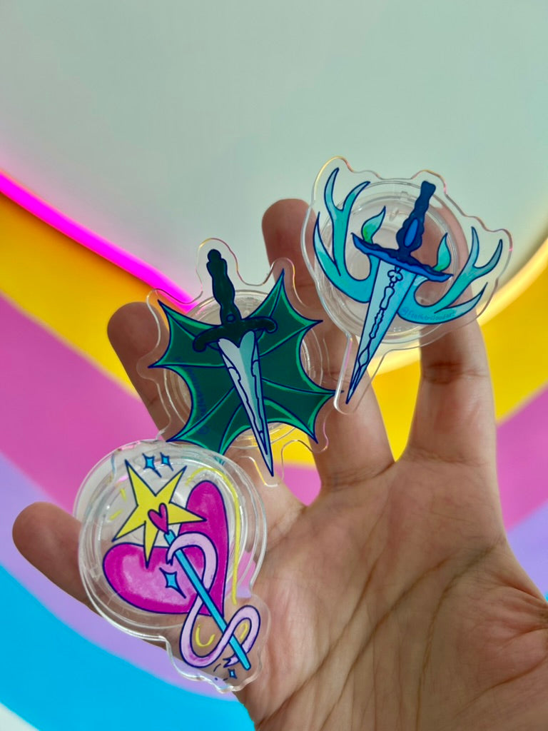 Fantasy Keychains & Phone/E-reader grips