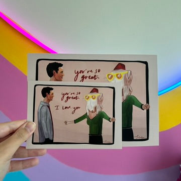 'You're so great, I love you' Chandler & Monica | Art Print