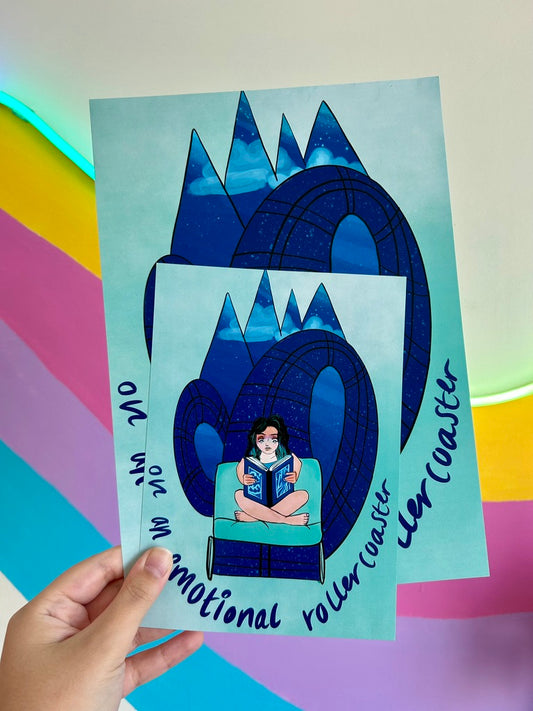 On an emotional rollercoaster | Art Print
