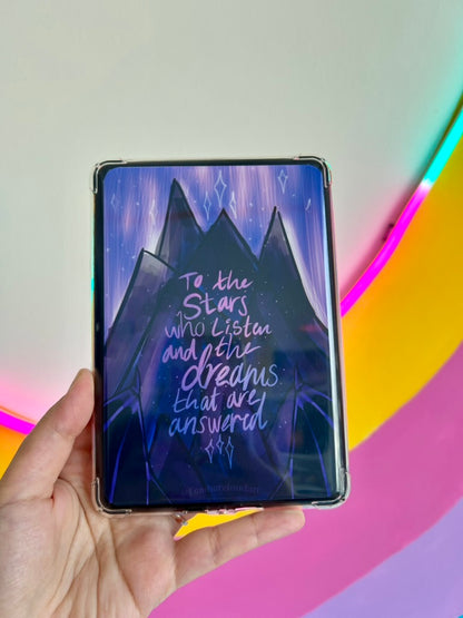 Stars & Dreams Matte Sticker E-reader Insert