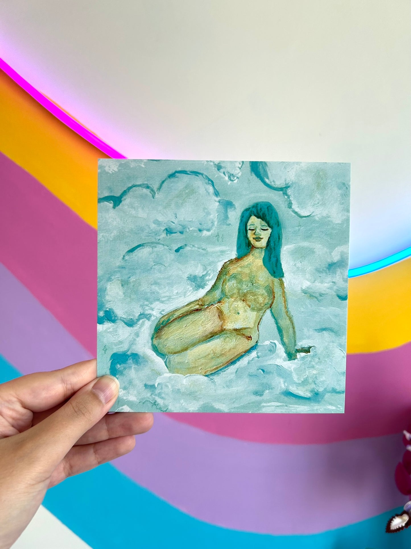 Chilling up above | Art Print