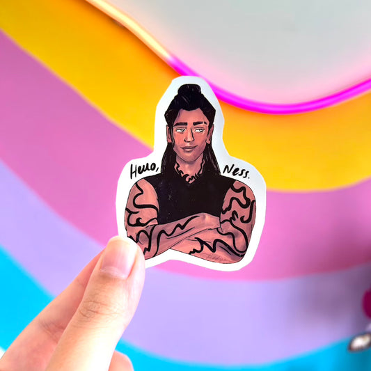 Cass 'Hello, Ness' Sticker