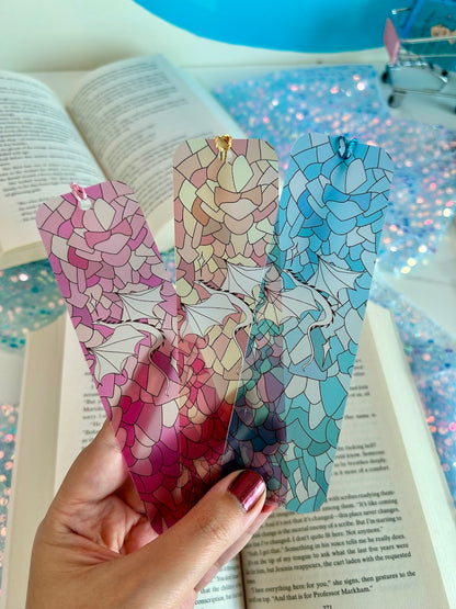 'Dragon scale' Transparent Matte Bookmarks