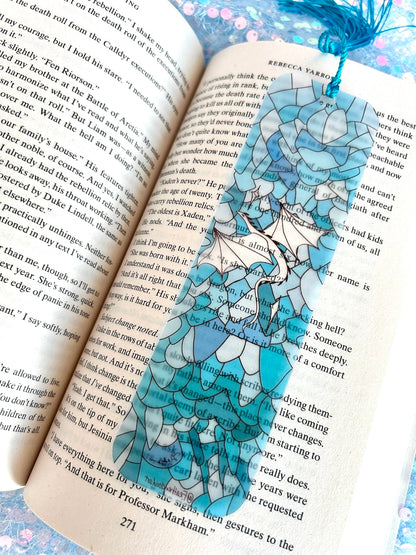 'Dragon scale' Transparent Matte Bookmarks