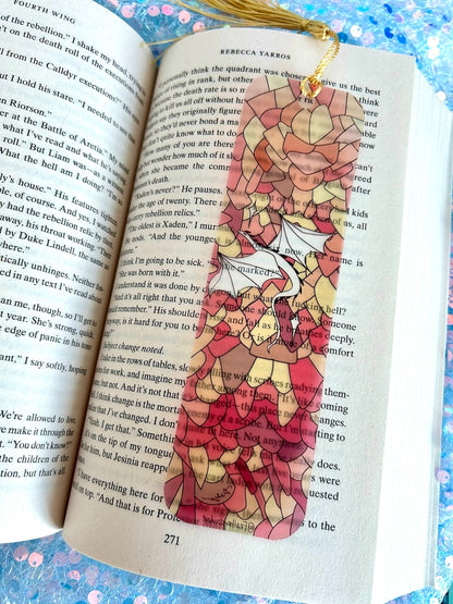 'Dragon scale' Transparent Matte Bookmarks