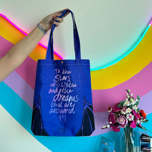 Stars & Dreams | Canvas Tote Bag – Double-Sided Full Print