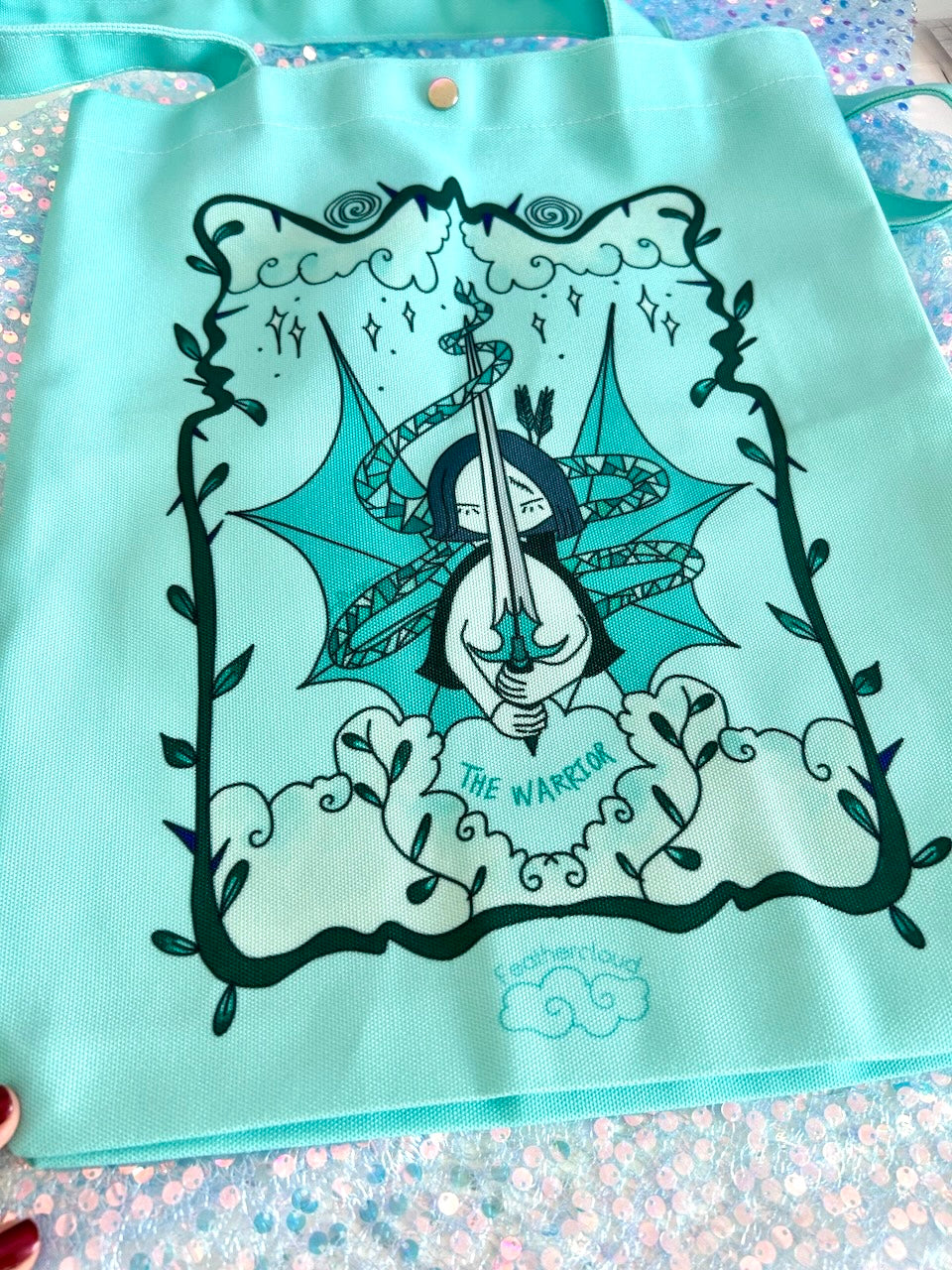 The Warrior Light Totebag | Canvas Tote Bag – Double-Sided Full Print