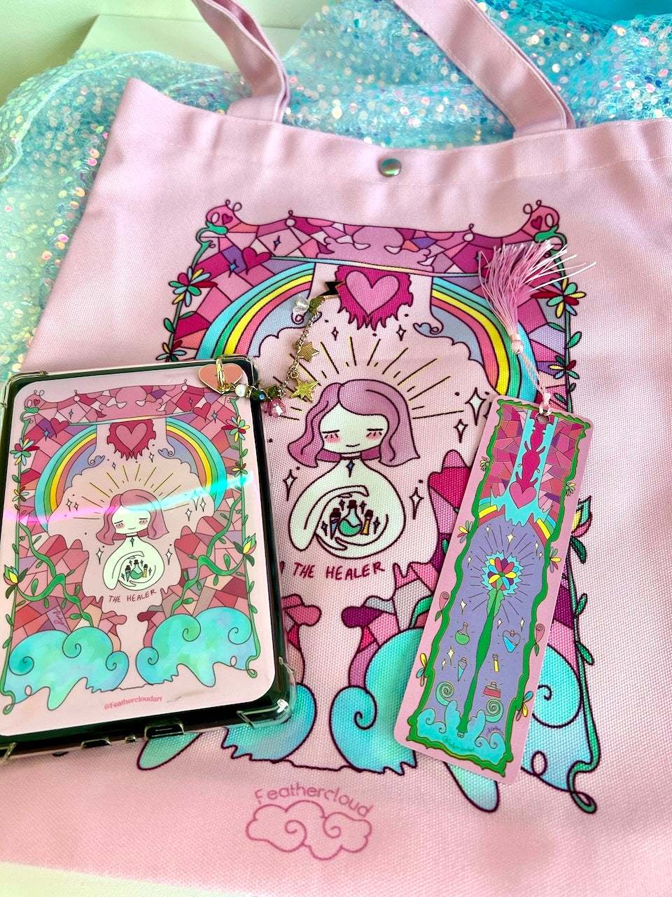 The Healer Pink | Canvas Tote Bag – Double-Sided Full Print