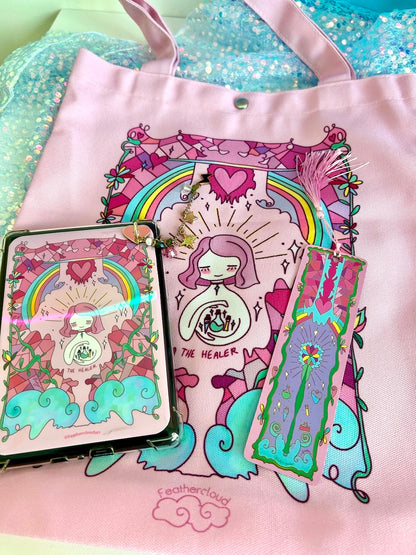 The Healer Mint | Canvas Tote Bag – Double-Sided Full Print