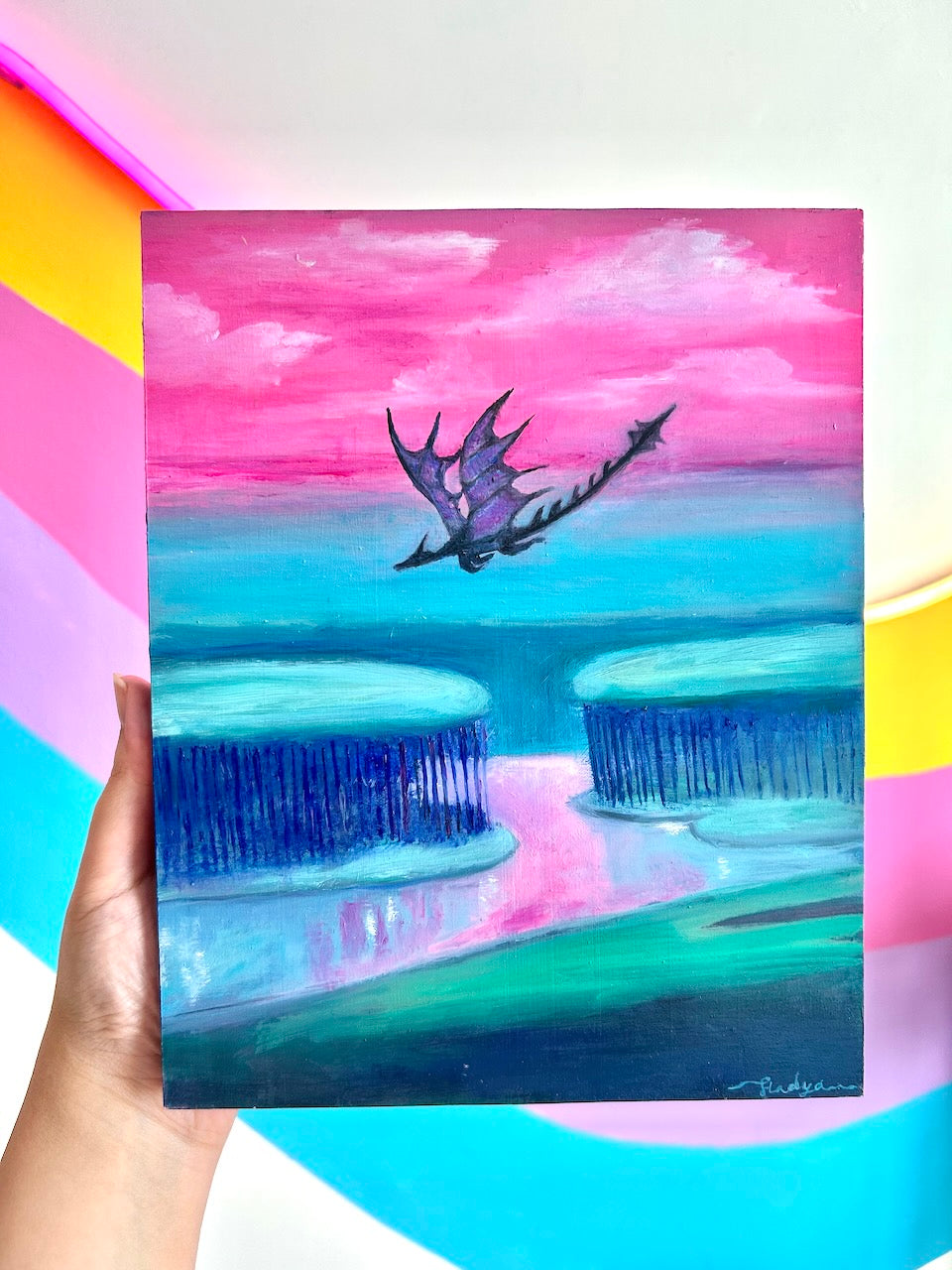 Dragon on the Horizon | Original Oil Painting