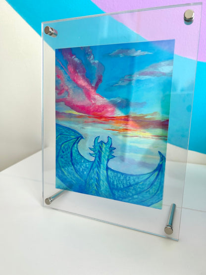 You are the Dragon | Transparent print, double sided acrylic frame