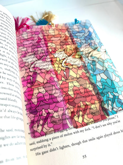 'Dragon scale' Transparent Glossy Bookmarks