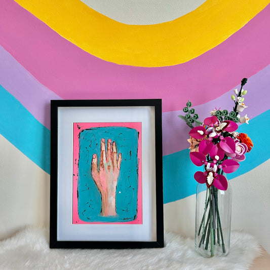 Handalone | 19.5x29.5cm| Framed Original