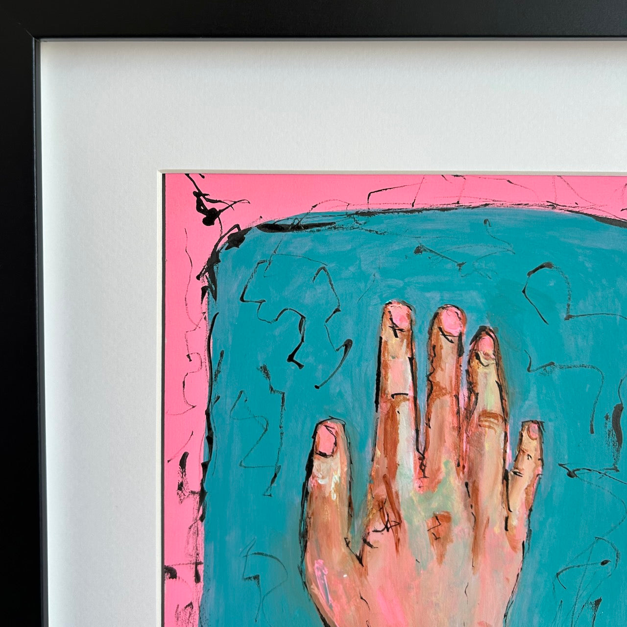 Handalone | 19.5x29.5cm| Framed Original