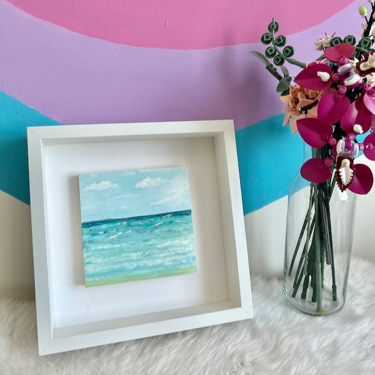 Portrait of the Sea | 15x15cm | Framed Original