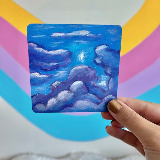 Purple and Blue | 10x10cm