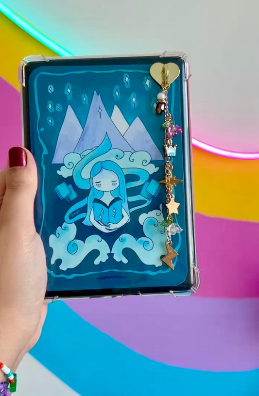 'The Dreamer' Dark Matte Sticker E-reader Insert