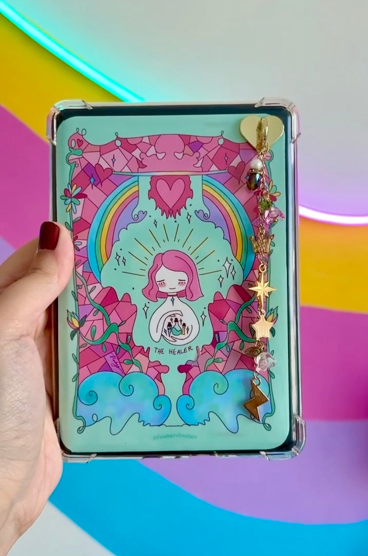 'The Healer' Mint Matte Sticker E-reader Insert