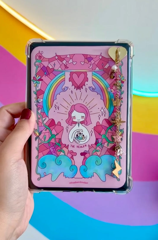 'The Healer' Pink Matte Sticker E-reader Insert