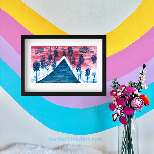 Sideup | 14.5x26cm | Framed Original