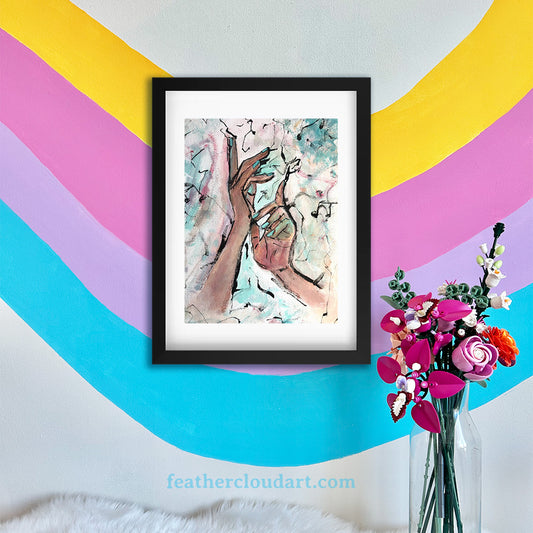 Dancing Hands | Framed Canvas
