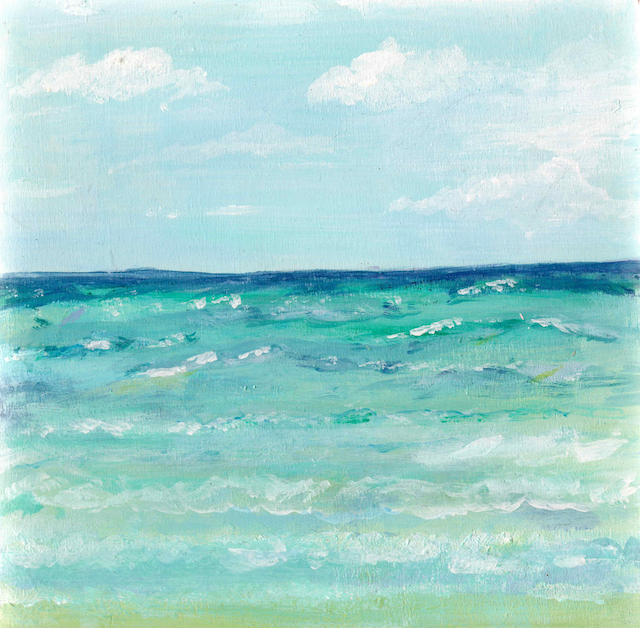 Portrait of the Sea | 15x15cm | Framed Original