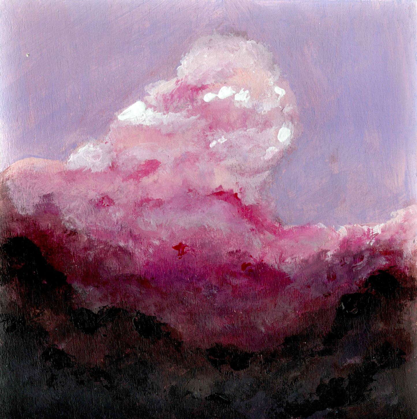 Volcano sky | 15x15cm | Framed Original