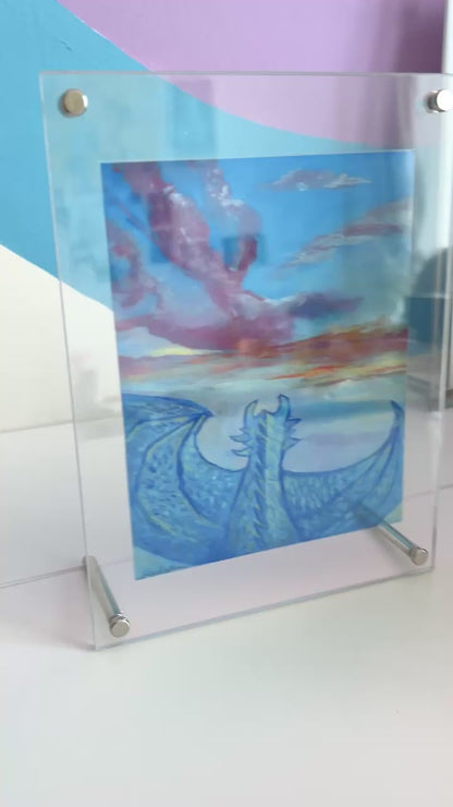 You are the Dragon | Transparent print, double sided acrylic frame