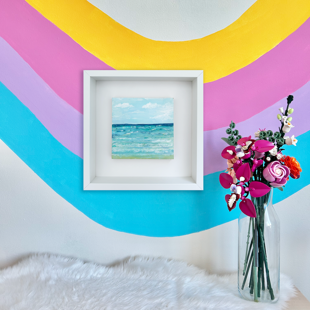 Portrait of the Sea | 15x15cm | Framed Original